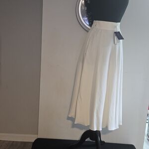 Ralph Lauren Purple Label Chic White A-Line Skirt